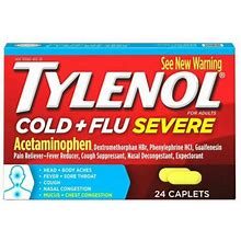 Tylenol Adult Cold & Flu Severe Pain & Fever Reliever Caplets Medicine