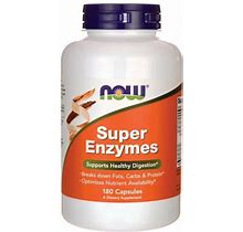 NOW Foods Super Enzymes Supplement Vitamin | 180 Caps
