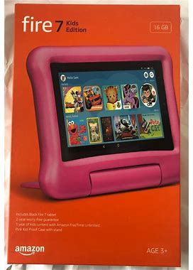 Amazon Fire Hd 7 Kids Tablet 16 Gb Pink Brand Factory Sealed Free