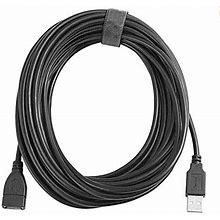 "Usb 2.0 Extension Cable High Speed A Male To Female Extender Adapter Black 30ft "
