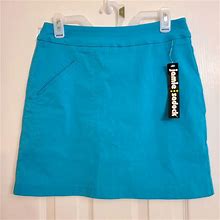 Jamie Sadock Skirts | Jamie Sadock Womens Golf Skort Blue Athletic Pull On Nwt Style 42329 Size 6 | Color: Blue | Size: 6