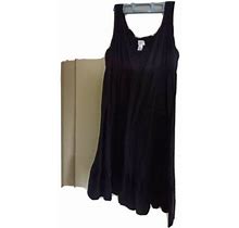 Woman's Dress Solid Black Ann Taylor Loft Size Medium Petite