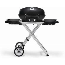 Napoleon Travelq Portable Propane Gas BBQ - PRO285X-BK - Includes Scissor Cart, Use For Tailgating, Camping, And Small Outdoor Spaces
