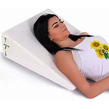 Memory Foam Wedge Pillow System Comfort Sleep Adjustable Bed Back Lumbar Support