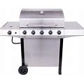 Char-Broil Performance Series Silver 5-Burner Liquid Propane Gas Grill With 1 Side Burner Stainless Steel | 463448021