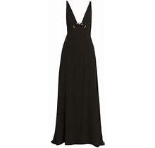 Rabanne Women's Plunge V-Neck Gown - Black - Size 6