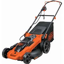 Black & Decker 40V MAX 20 in. Battery Powered Walk Behind Push Lawn Mower With (2) 2Ah Batteries & Charger