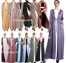Kimono Open Abaya Dubai Kaftan Women Muslim Long Maxi Dress Cardigan Caftan Robe