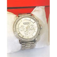 COACH Stainless Steel Womens Silver Watch