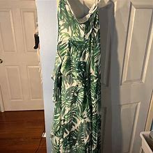 Fashion Nova Dresses | Wild In The Jungle Printed Maxi Dress - Fashion Nova | Color: Green/White | Size: 3X