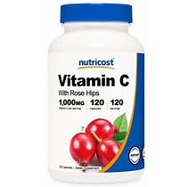 Nutricost Vitamin C With Rose Hips 1000 Mg - 120 Capsules
