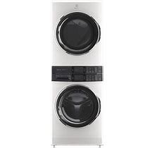 Electrolux Laundry Tower Single Unit Front Load 4.5 Cu. Ft. Washer & 8 Cu. Ft. Gas Dryer In White At ABT