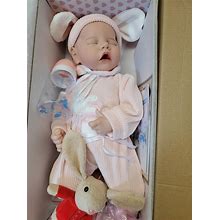 JIZHI Lifelike Reborn Baby Dolls 17 in Full Body Vinyl With Toy And Accessories