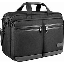 KROSER Laptop Bag Stylish Laptop Briefcase Fits Up To 17.3 Inch Expandable Water-Repellent Shoulder Messenger Bag Computer Bag With RFID Pockets For