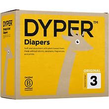 DYPER Viscose From Bamboo Baby Diapers Size 3 | Honest Ingredients | Cloth Alternative | Day & Overnight | Made With Plant-Based Materials |