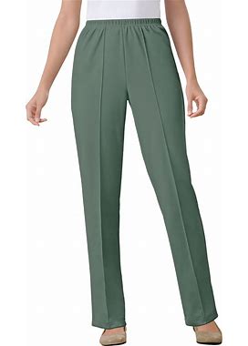 Plus Size Women's Elastic-Waist Soft Knit Pant By Woman Within In Pine (Size 28 T)