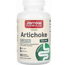 Jarrow Formulas , Artichoke, 500 Mg, 180 Veggie Capsules