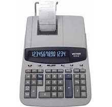Victor 1570-6 14 Digit Professional Grade Heavy Duty Commercial Printing Calculator - 5.2 LPS - Clock Date Big Display Independent Memory 4-Key Memory Sign Change - Power A | Bundle Of 5 Each