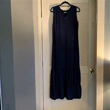 Motto Dresses | Motto Long Tiered Dress | Color: Blue | Size: L