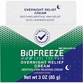 Biofreeze® Cream, Menthol Overnight Muscle Pain Relief Cream For Lower Back Pain Relief, Shoulder Pain & Neck Pain Relief, Knee Pain Relief,