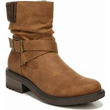 Lifestride Womens Katie Faux Leather Slouchy Ankle Boots