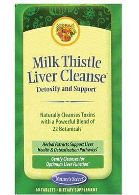 Nature's Secret Milk Thistle Liver Cleanse Vitamin | 60 Tabs