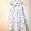 Petite Gamine Dresses | Petite Gamine Vintage White And Blue Flowered Dress | Color: Blue/White | Size: 2Tg