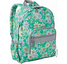 L.L.Bean Original Kids' School Backpack, 24L, Print Clear Emerald Lazy Daisy, Polyester