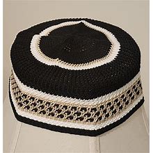 Net Base Flexible Embroided Round Cap For Men. Size 21, 22 & 22.5 Inchesround. Free Shipping All U.S.