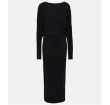 Khaite Trina Midi Dress - Black - Casual Dresses Size M