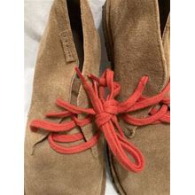L.L. Bean 283707 Tan Suede Lace-Up Chukka Ankle Desert Boots Youth