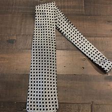 Tom Ford Accessories | Tom Ford Woven Tie | Color: Black/Silver | Size: Os