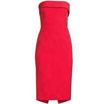 Bardot Women's Georgia Sheath Midi-Dress - Fire Red - Size 4