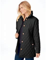 Image result for Black Quilted Jacket