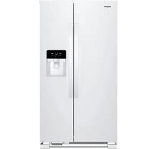 Whirlpool 24.6-Cu Ft Side-By-Side Refrigerator With Ice Maker (White) ENERGY STAR | WRS335SDHW