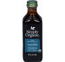 Simply Organic Flavor Vanilla Alcohol Free 4 Oz (Pack Of 6)