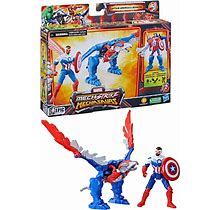 Marvel Mechasaurs Mech Strike Captain America & Redwing