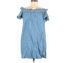 Do & Be Casual Dress: Blue Dresses - Women's Size Medium