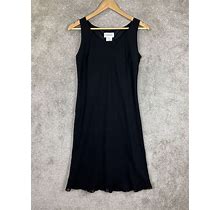 Chadwicks Dress Womens 4 Black Sleeveless Pullover Lined Knee Length- 6367