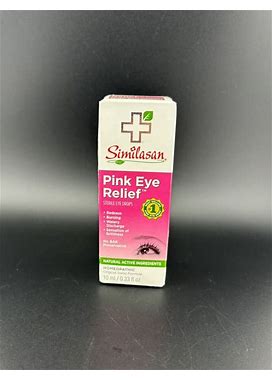 Similasan Pink Eye Relief Sterile Eye Drops Homeopathic 10Ml .33Oz Exp.02/26