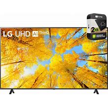 LG 50UQ7570PUJ 50 Inch 4K UHD Smart Webos TV 2022 Bundle With 2 YR CPS Enhanced Protection Pack