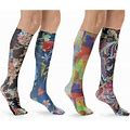 Favoites Paisley Womens Novelty Compression Socks In | 15% Spandex By Catalog