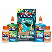 Elmer's 4Pk Jungle Jam Slime Kit With Glue & Activator Solution