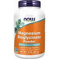 NOW Supplements, Magnesium Bisglycinate Powder, Enzyme Function, Nervous System Support, 8-Ounce
