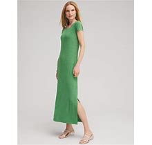 Women's Wrinkle-Free Travelers Classic Maxi Dress In Verdant Green Size 16P/18P Petite | Chico's Travel Clothing