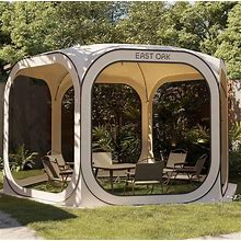 Pop Up Canopy Screen House Party Tent For camping,12x12ft Brand New In Box Beige