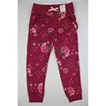 Girls Jogger Pants Size 4 Maroon Floral Pants School Clothes Casual