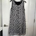 Msk Dresses | Floral Sleeveless Dress | Color: Black/White | Size: 12