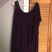 Dress Barn Dresses | Purple Dress With Sequins Detail | Color: Purple | Size: 16