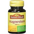 NATURE MADE Magnesium, 250 Mg, Tablets, 100 Ct